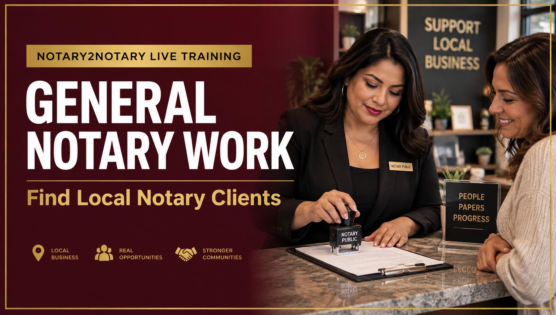 General Notary Work: How to Find Local Notary Clients